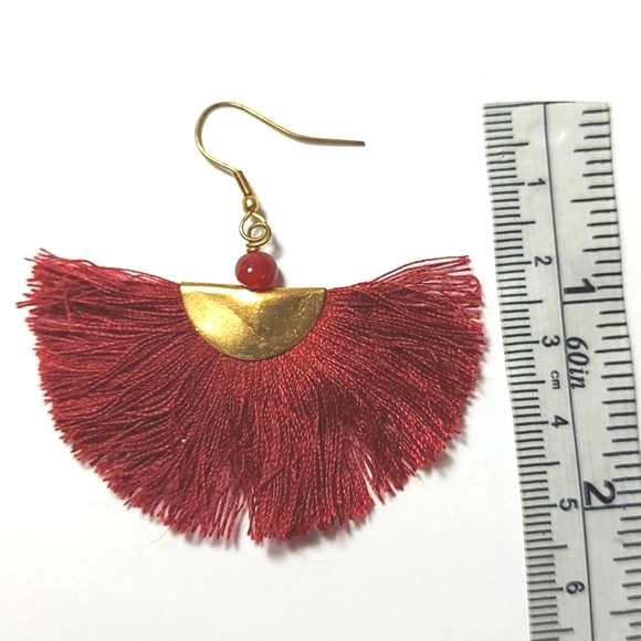 3 for $25- Vintage Persian Artisan Half Moon Earrings - Picture 6 of 6